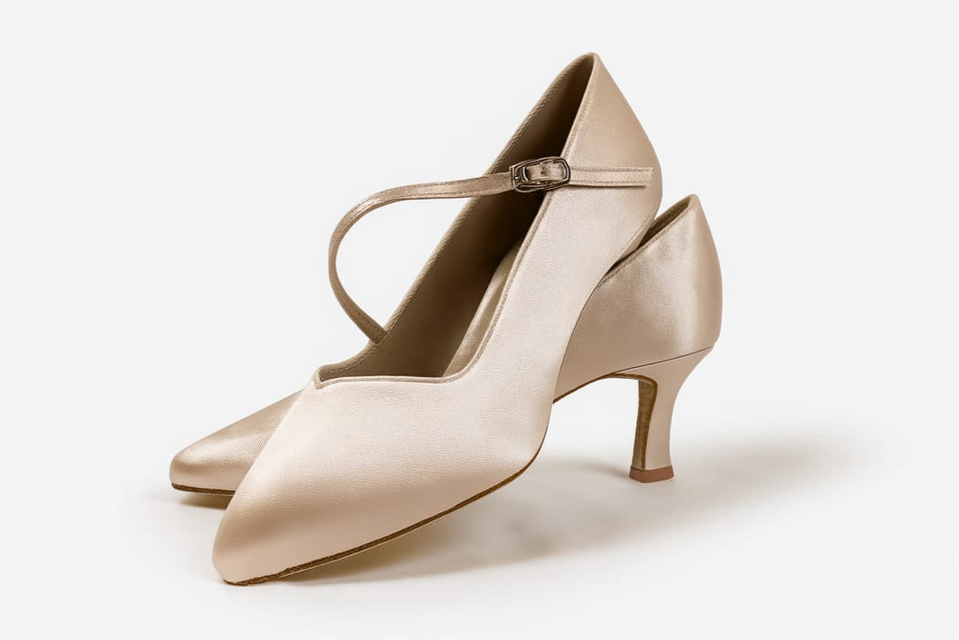 Bella-Flesh Satin Standard Women's Shoes