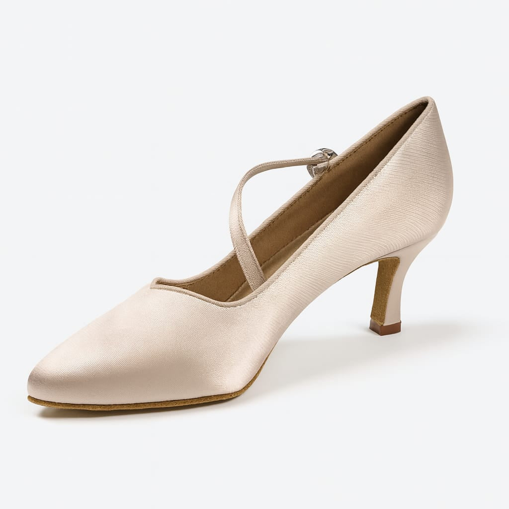 Bella-Flesh Satin Standard Women's Shoes