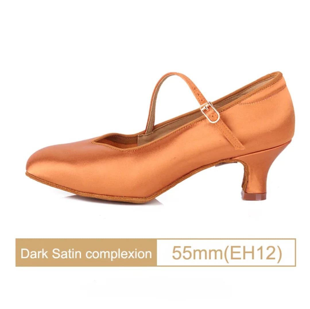 Women Dance Shoes Standard Dark Satin