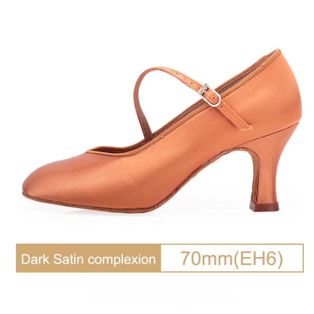 Women Dance Shoes Standard Dark Satin