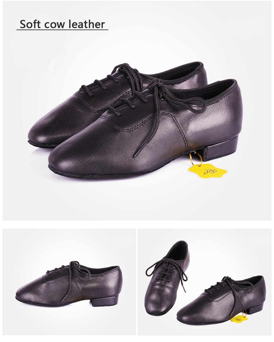 Dance Shoes Standard Boys Split Leather and Soft Cow Leather 2.5cm heel