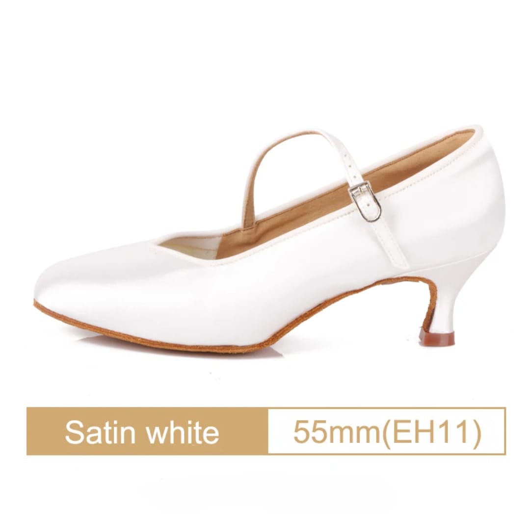 Women Dance Shoes Standard White Satin