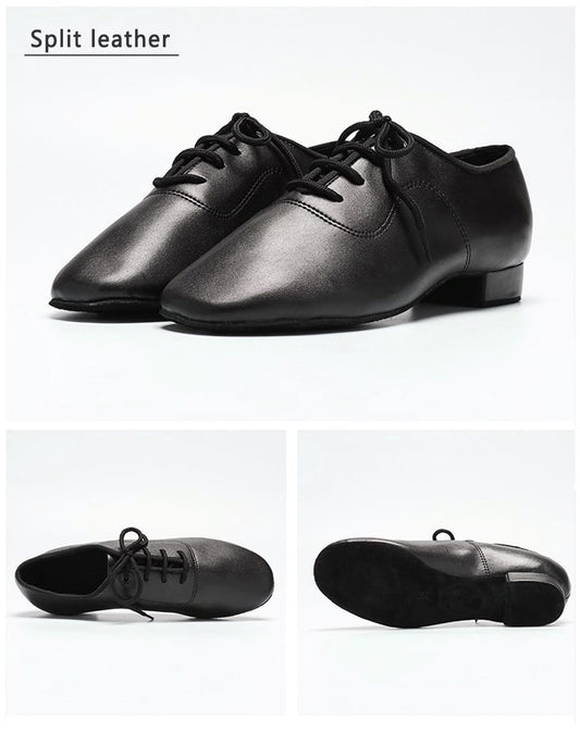 Dance Shoes Standard Boys Split Leather and Soft Cow Leather 2.5cm heel