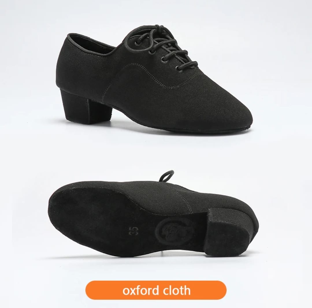 Dance Shoes Latin Boys Oxford cloth and Patent Leather 3.5cm heel